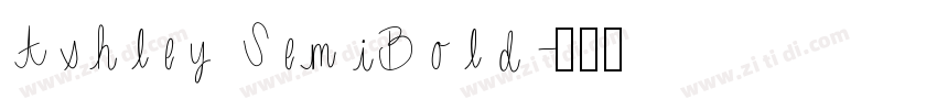 Ashley SemiBold字体转换